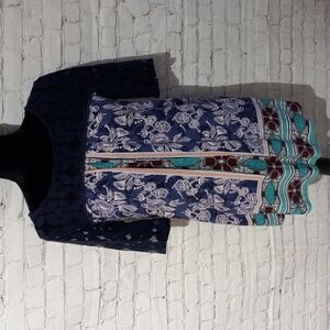 ANTHROPOLOGIE Akemi+Kin medium shirt dress; super unique!